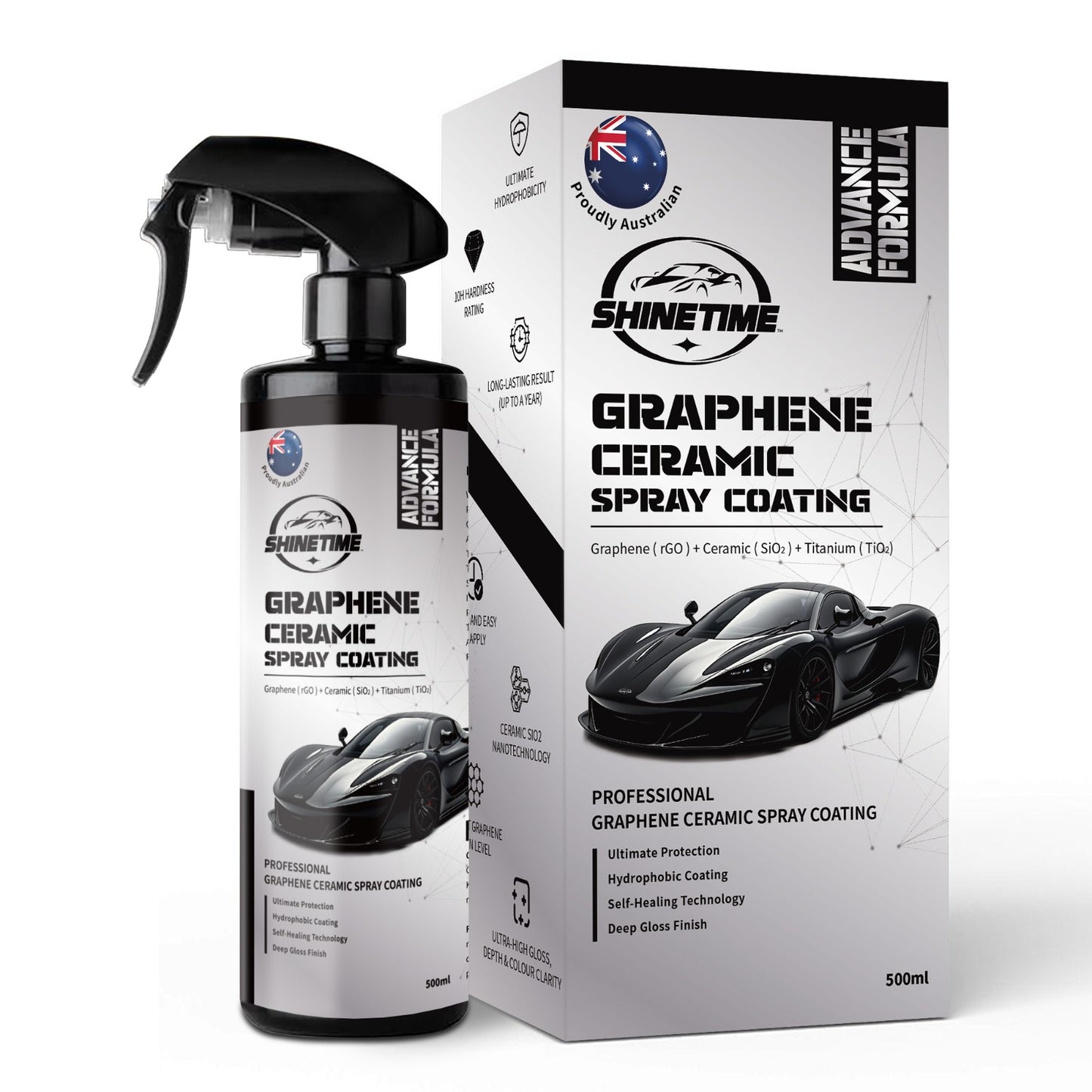 ShineTime™ Graphene Car Ceramic Spray Coating –500ml